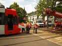 KVB Bahn entgleist Koeln Suelz Hermeskeilerstr Am Beethovenpark P035